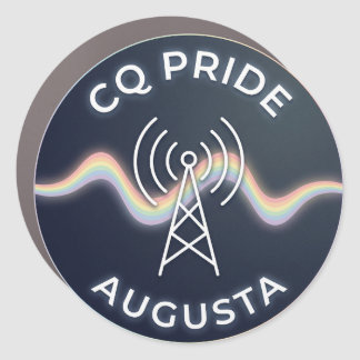 CQ Pride Augusta 7"x7" car magnet