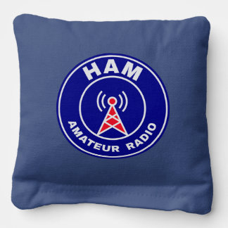 CQ Toss HAM Radio Amateur Operator Badge Cornhole Bags