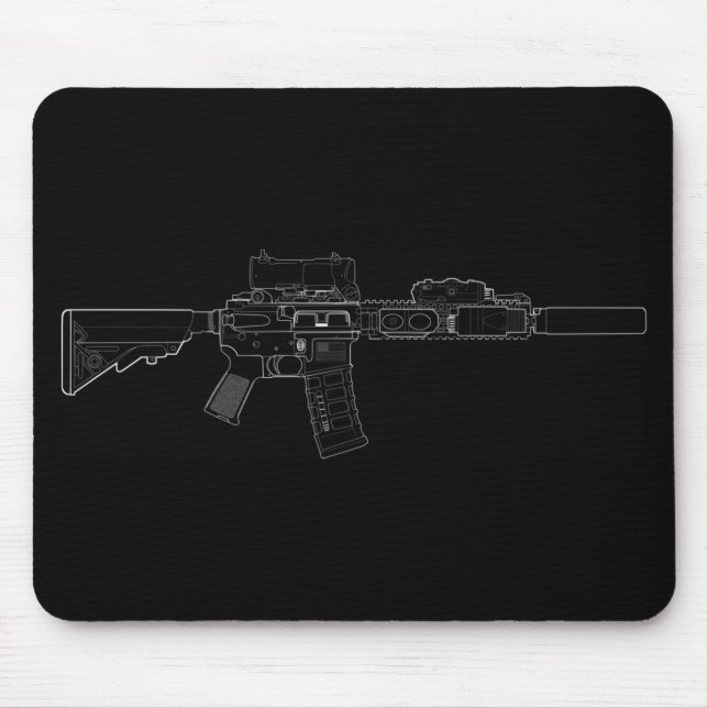 CQBR MK18 Mod 0 Black Mousepad (Front)