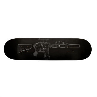 CQBR MK18 Mod 0 Black Skateboard Deck