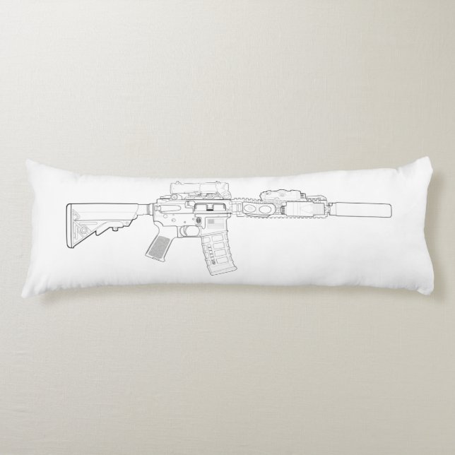 CQBR MK18 Mod 0 Body Pillow (Front)