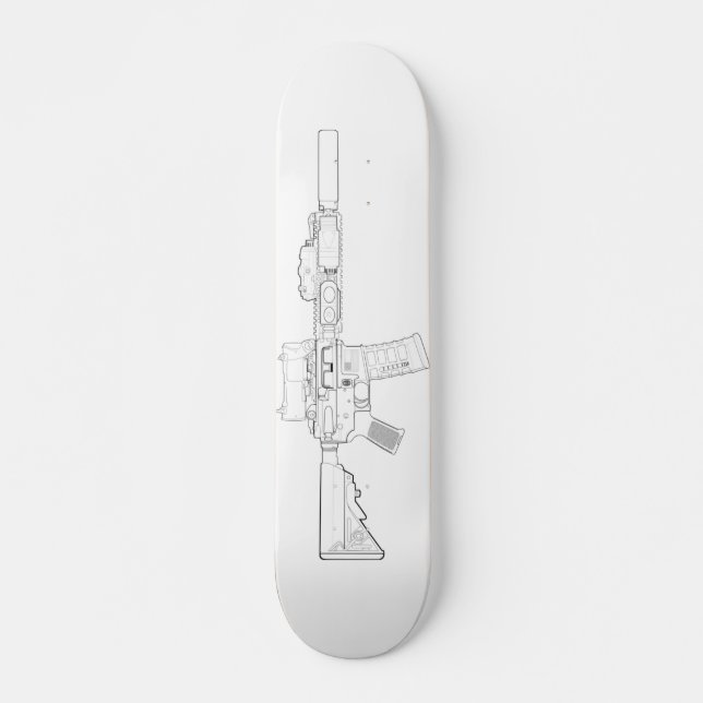 CQBR MK18 Mod 0 Skateboard Deck (Front)