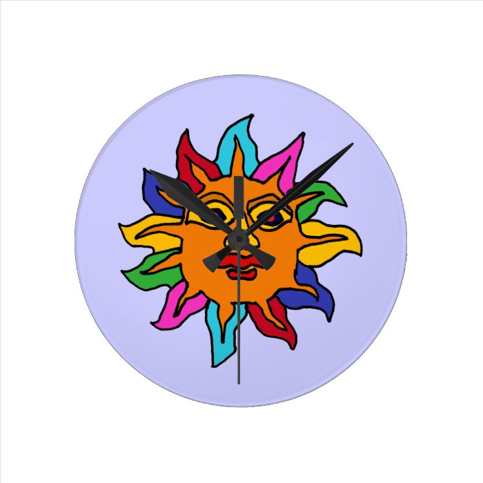 CR  Aztec Sun Wall Clock