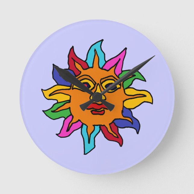 CR- Aztec Sun Wall Clock (Front)