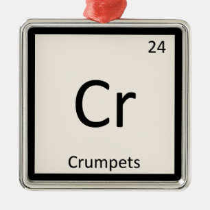 Cr - Crumpets Chemistry Periodic Table Symbol Metal Ornament