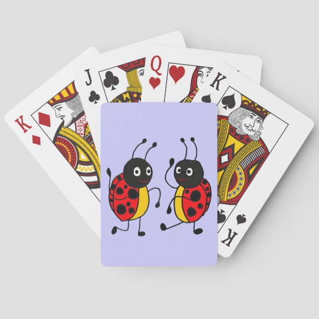 CR- Dancing Ladybugs Playing Cards (Back)