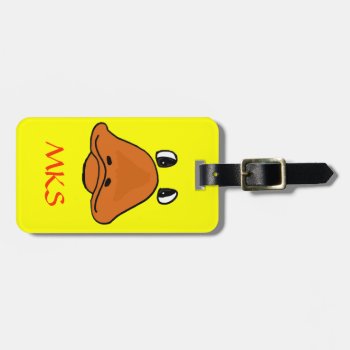 Cr- Funny Duck Face Luggage Tag by tickleyourfunnybone at Zazzle