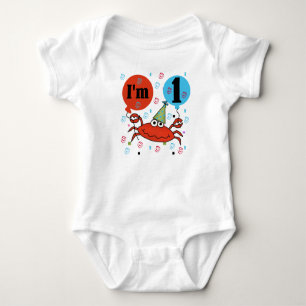 Crab 1st Birthday Baby Bodysuit