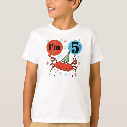 Crab 5th Birthday T_Shirt