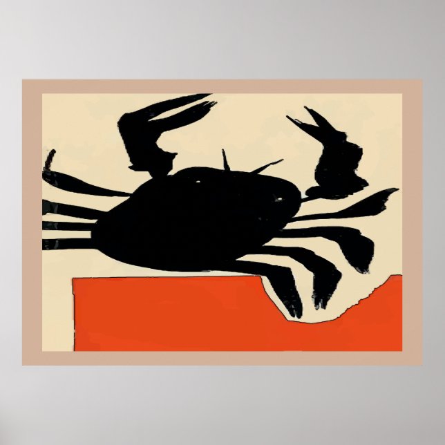 Crab Abstract, add text Poster (Front)