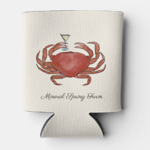 Crab and Martini Maryland Wedding Can Cooler