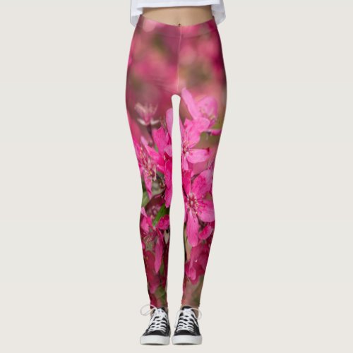 Crab Apple Blooms Leggings