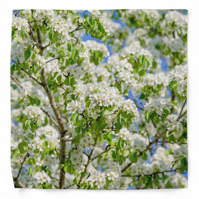 Crab apple blossom bandana (Front)