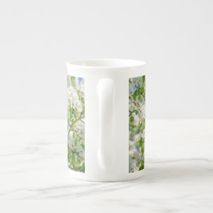 Crab apple blossom bone china mug