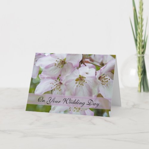 Crab Apple Blossoms Blended Family Wedding Card