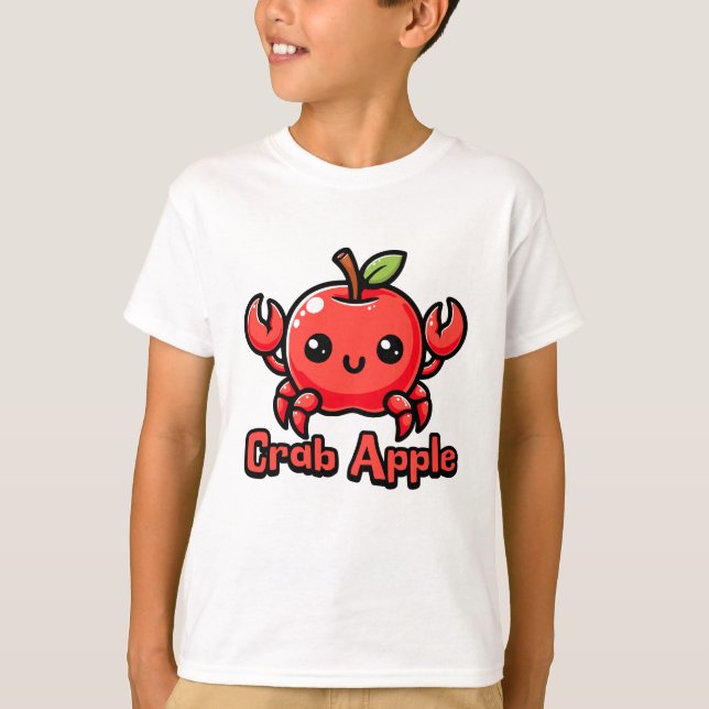 Crab Apple Cute Crab Apple Pun T-Shirt (Front)