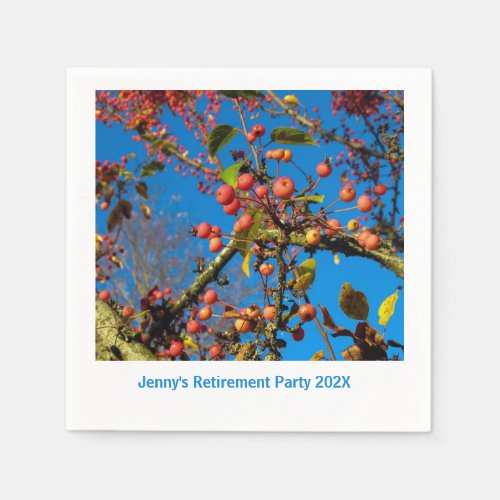 Crab Apples and Blue Sky Napkins