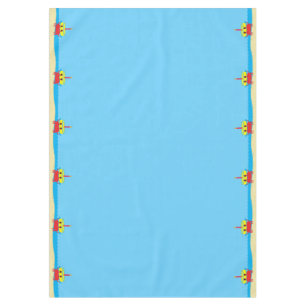 Crab Beach Birthday Party Tablecloth