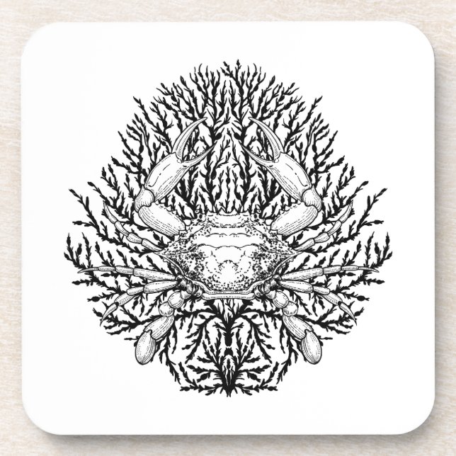 Crab Beverage Coaster (Front)