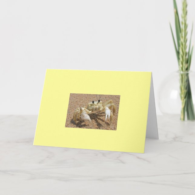 Crab Birthday Card (Front)