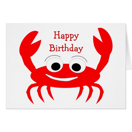 Crab Birthday Card