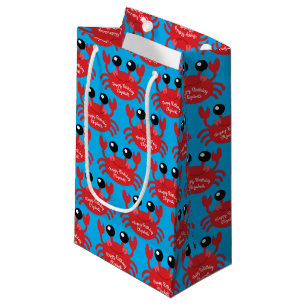 Crab Birthday Party Cute Cartoon Kids Small Gift Bag