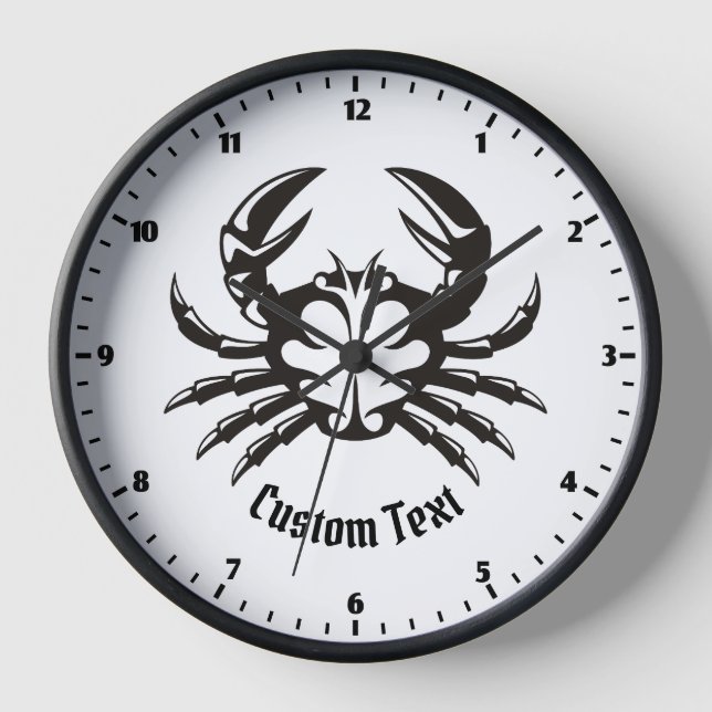 Crab Black Clock (Front)