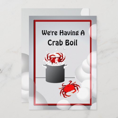 Crab Boil Dinner Party Invitation