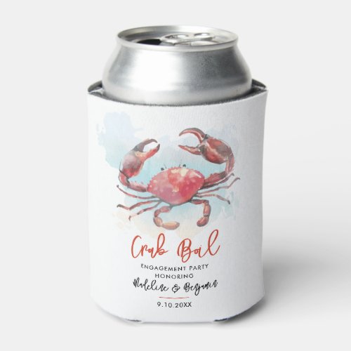 Crab Boil Engagement Seafood Party Can Cooler