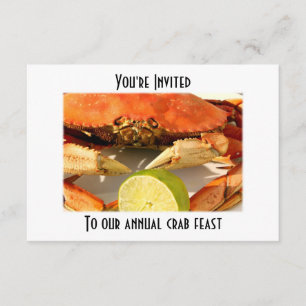 Crab Boil Feast Invitations