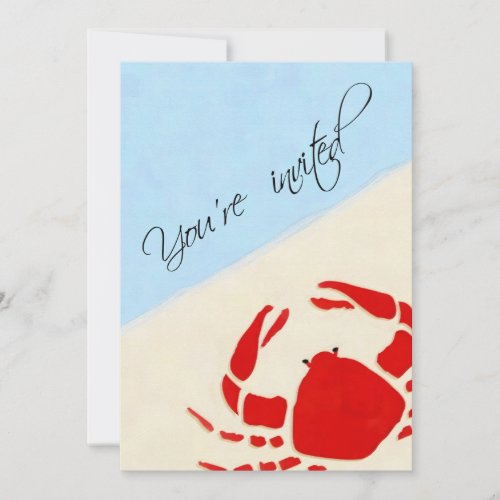 Crab Boil Party Invitation
