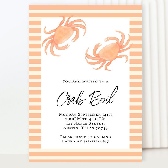 Crab Boil Party Invitation (Creator Uploaded)