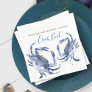 Crab Boil Personalized Coastal Watercolor Napkins