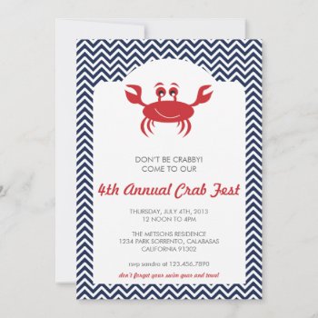 Crab Boil Summer Bbq Invitation by mistyqe at Zazzle