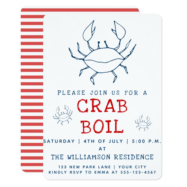 Crab Boil | Summer Party Invitation