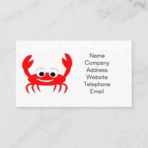 Crab Business Card