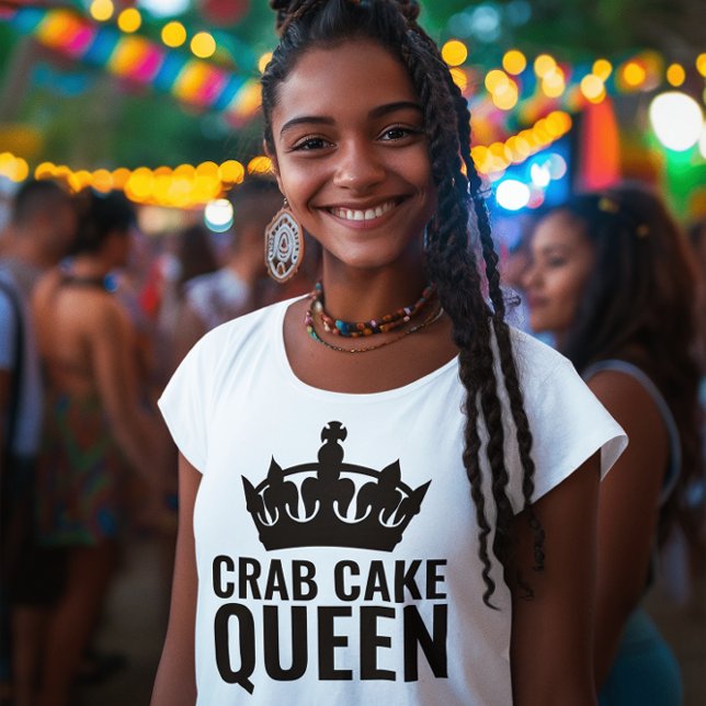 CRAB CAKE QUEEN LADIES T-SHIRTS (Creator Uploaded)
