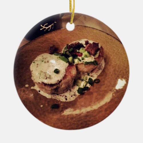 Crab Cakes  Food and Beverage Ceramic Ornament