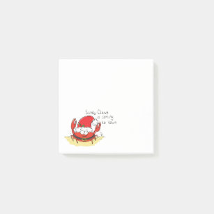 Crab Christmas Beach Tropical Funny Post-it Notes