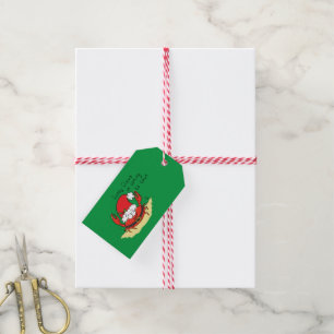 Crab Christmas Tropical Funny Gift Tags