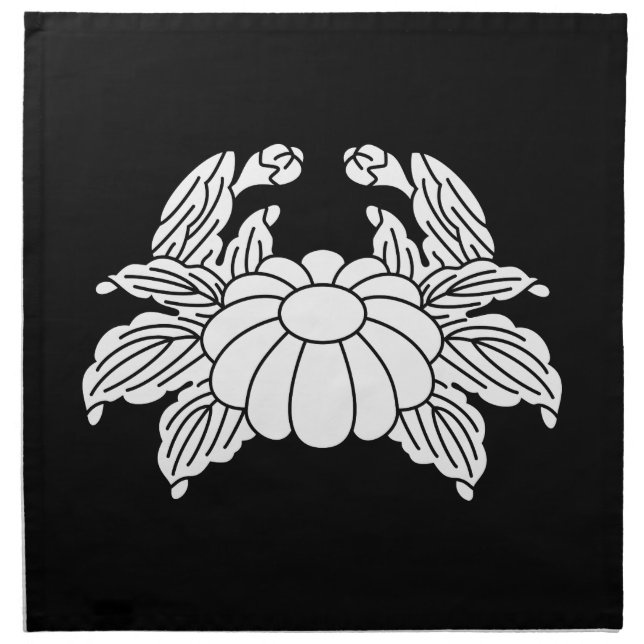 Crab Chrysanthemum Cloth Napkin (Front)