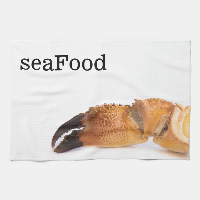 Crab claw kitchen towel (Horizontal)