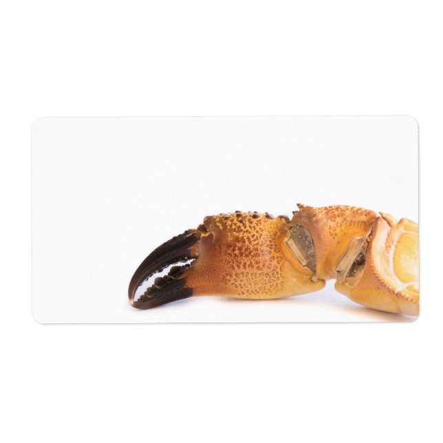 Crab claw label (Front)