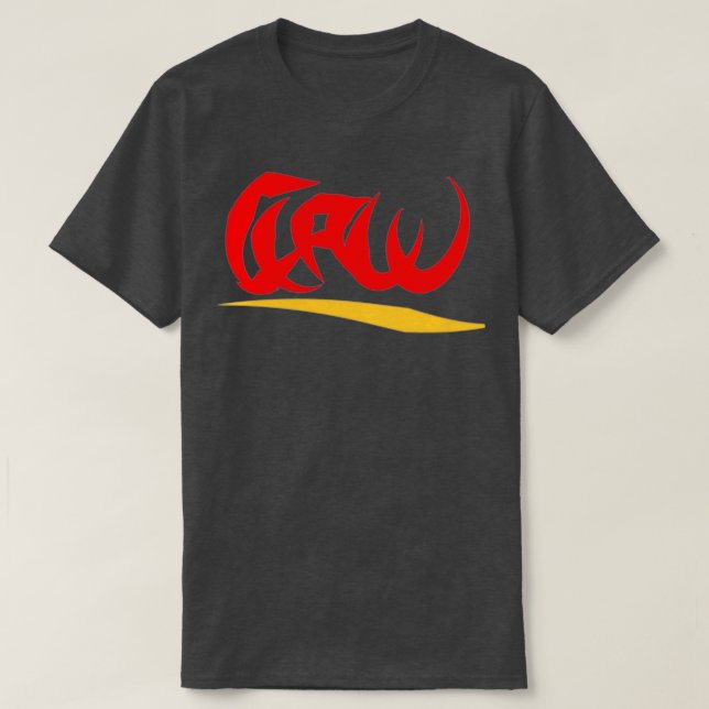 Crab Claw Typography Logo T-Shirt (Design Front)