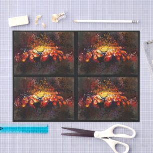 Crab Coastal Beach Cancer Nautical Decoupage Tissue Paper