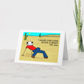 Crab Crawl Greeting Card