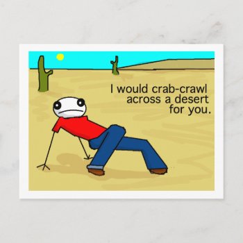 Crab Crawl Postcard by ickybana5 at Zazzle