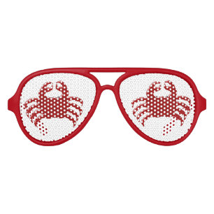 Crab Design Aviator Sunglasses