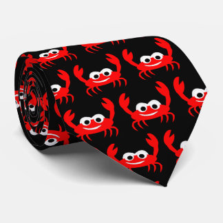Crab Design Neck Tie