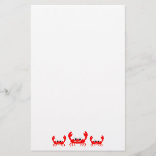 Crab Design Stationery